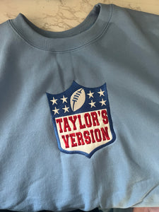 PROFESSIONALLY EMBROIDER NFL Taylors Version Sweater