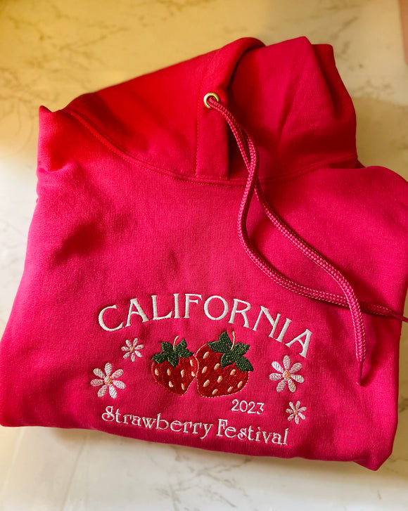 Strawberry🍓 Festival Embroidered Hoodie