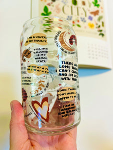 *DISCOUNTED** OOPSIE* Positive Self-Love 16oz Glass (Lid/Straw sold separately)