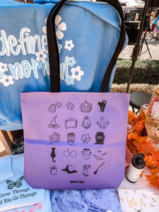 PURPLE Abelina Shop Fall Favorites Tote Bag